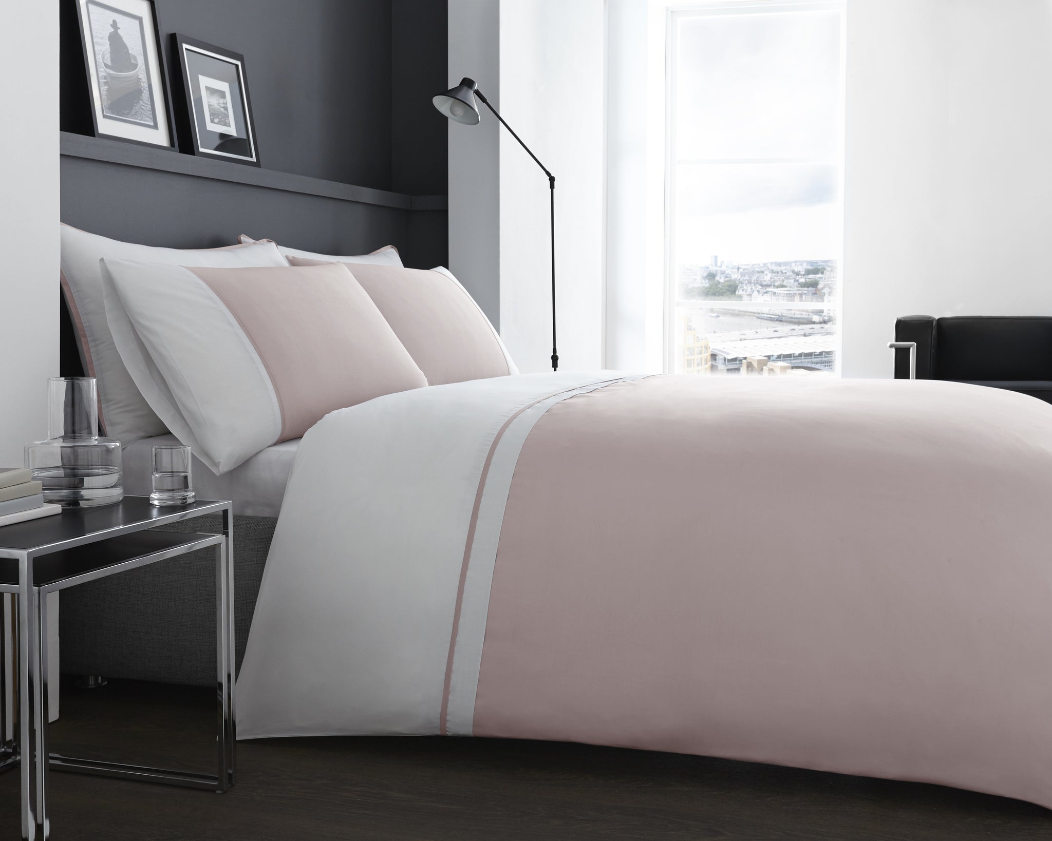 Sorrento Cotton Rich Duvet Set, Pink